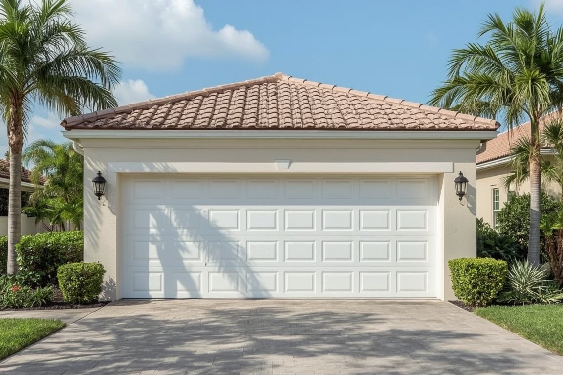 Classic raised-panel garage door install